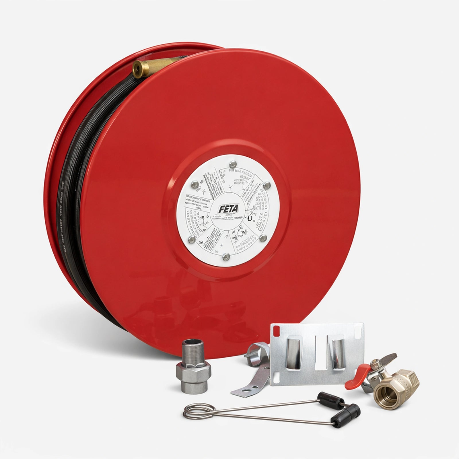 Swing Arm Fire Hose Reel Kit - 475mm x 283mm x 555mm