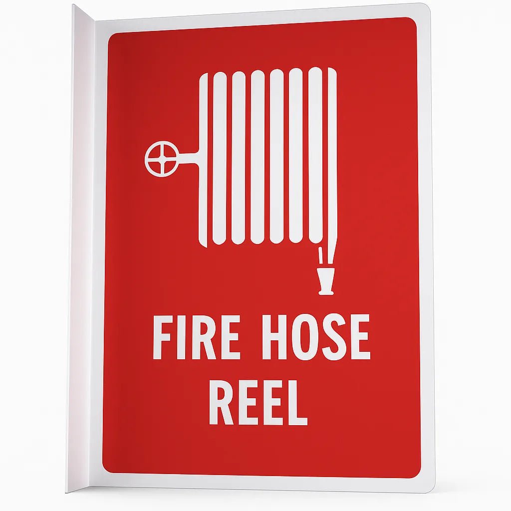 Fire Hose Reel Angled Location Sign - Small