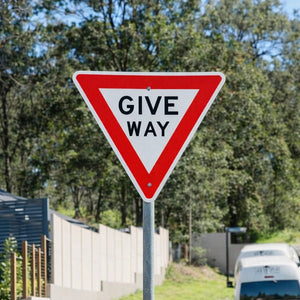 Give Way Sign - 750mm - R1-2 - Road Warning & Guide Signs