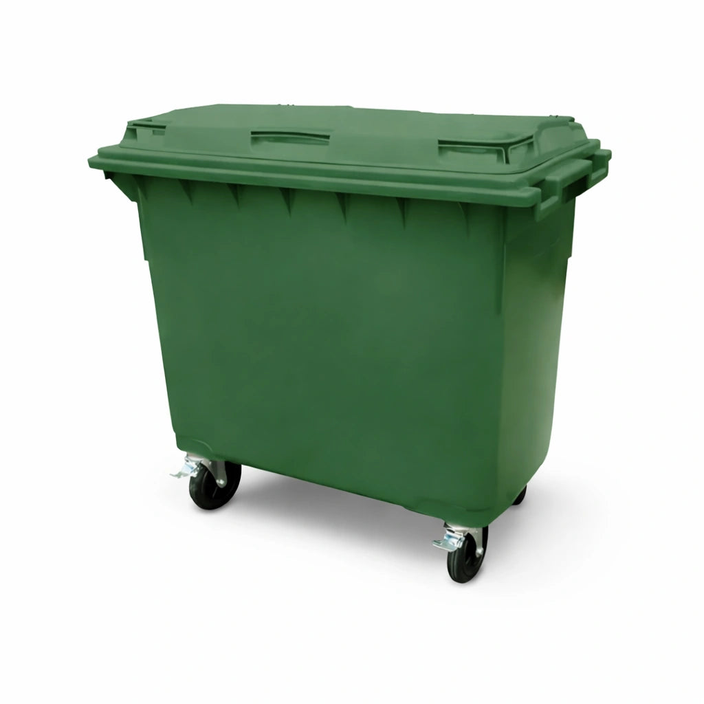 Green Wheelie Bin - 660L Capacity