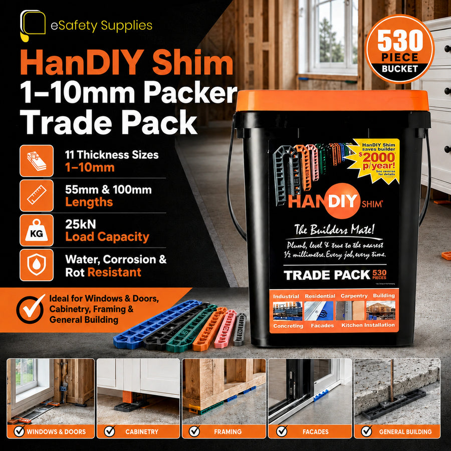 HanDIY Shim 1-10mm Packer Trade Pack - 530 Pack