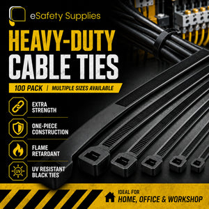 Cable Ties - 100 Pack - Multiple Sizes - Cable Ties & Duct Tapes