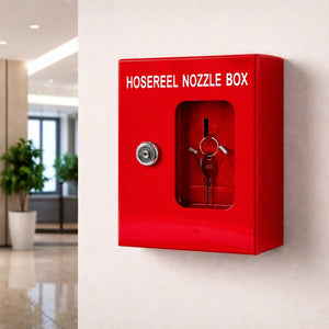 Fire Hose Reel Nozzle Box with 003 Key Lock - 130mm x 75mm x 160mm - Fire Hose Reels