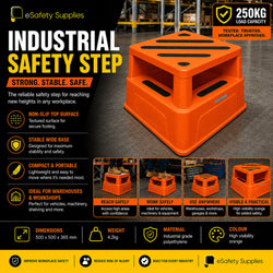 Industrial Safety Step Stool - 250kg Capacity
