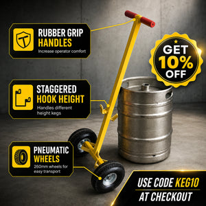 The Keg Mate Trolley with Pneumatic Wheels