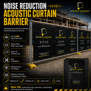 Noise Reduction Acoustic Curtain Barrier - Construction Temporary Fencing