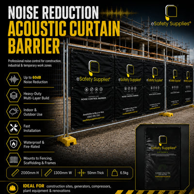 Noise Reduction Acoustic Curtain Barrier - Construction Temporary Fencing