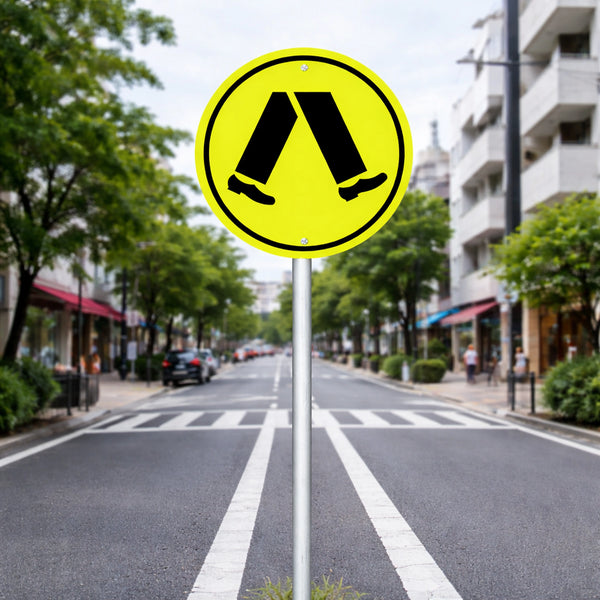 Pedestrian Crossing Sign - 600mm | R3-1