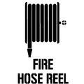 Fire Hose Reel Symbol Stencil 1.75 kg 1.5 mm Poly