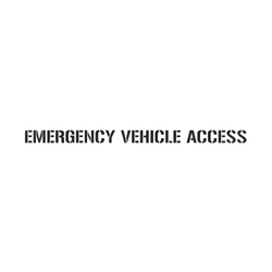 Emergency Vehicle Access Stencil 3.5 kg 1.5 mm Poly