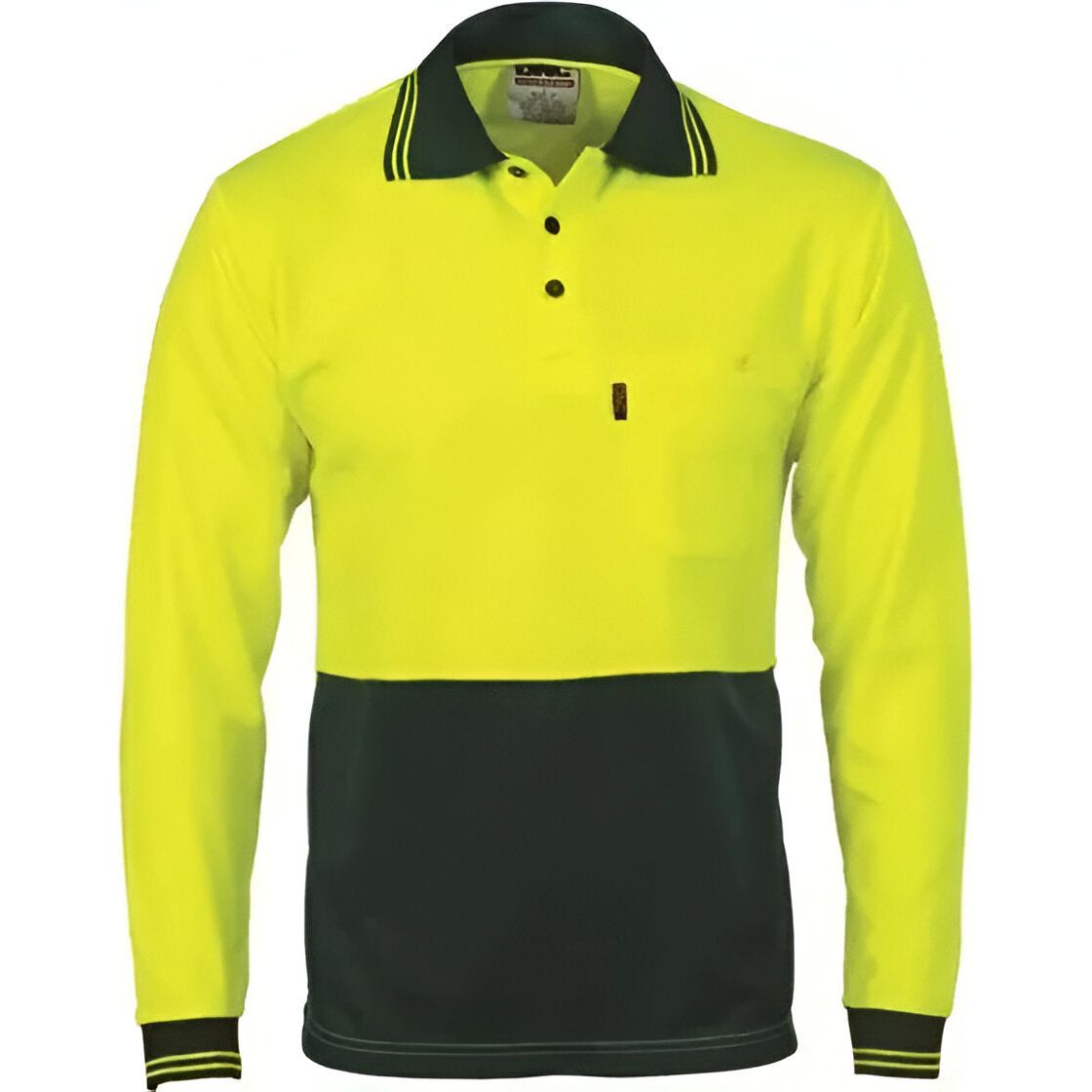 Polyester Polo Shirt Long Sleeve - Different Colors 2.1 kg Yellow/ Navy