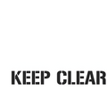 Keep Clear Stencil 3.5 kg 1.5 mm Poly