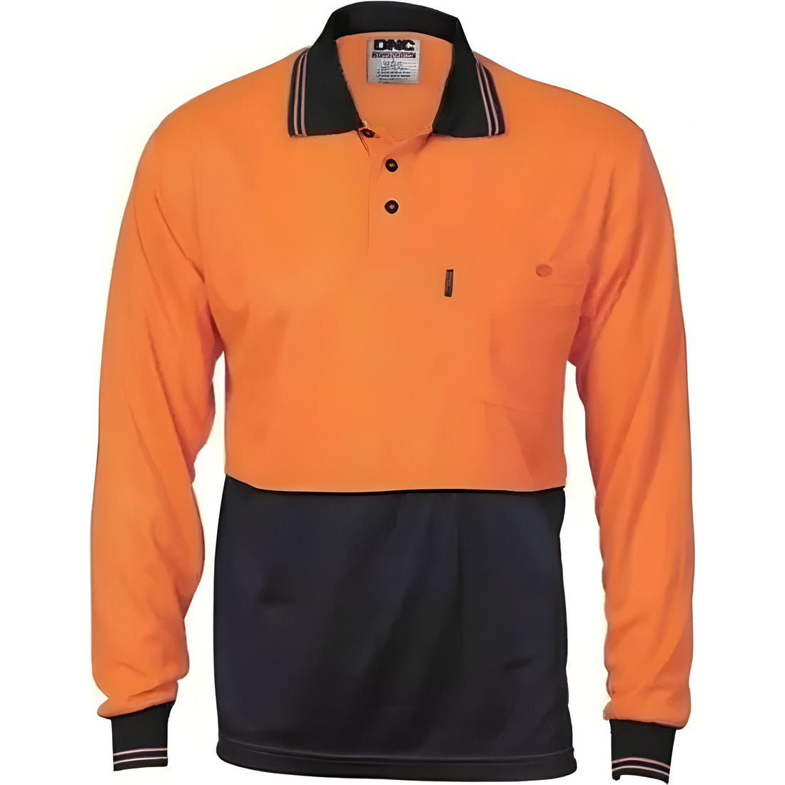 Polyester Polo Shirt Long Sleeve - Different Colors 2.1 kg Yellow/ Navy