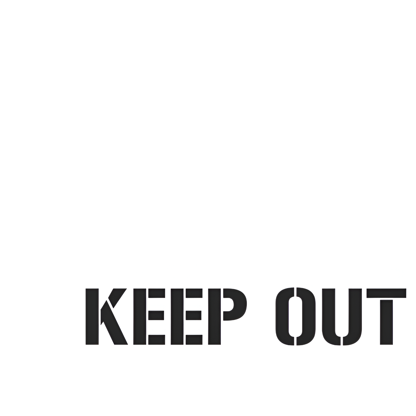 Keep Out Stencil 1.75 kg 1.5 mm Poly