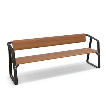 Ribbon Bench Seat with Backrest