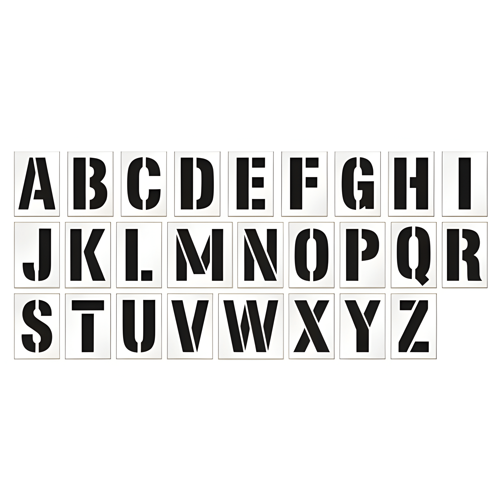 Line Marking Stencil A-Z Set 1.75 kg