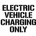 Electric Vehicle Charging Only Stencil 1.75 kg 1.5 mm Poly