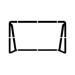 Soccer Goal Stencil 3.5 kg 1.5 mm Poly