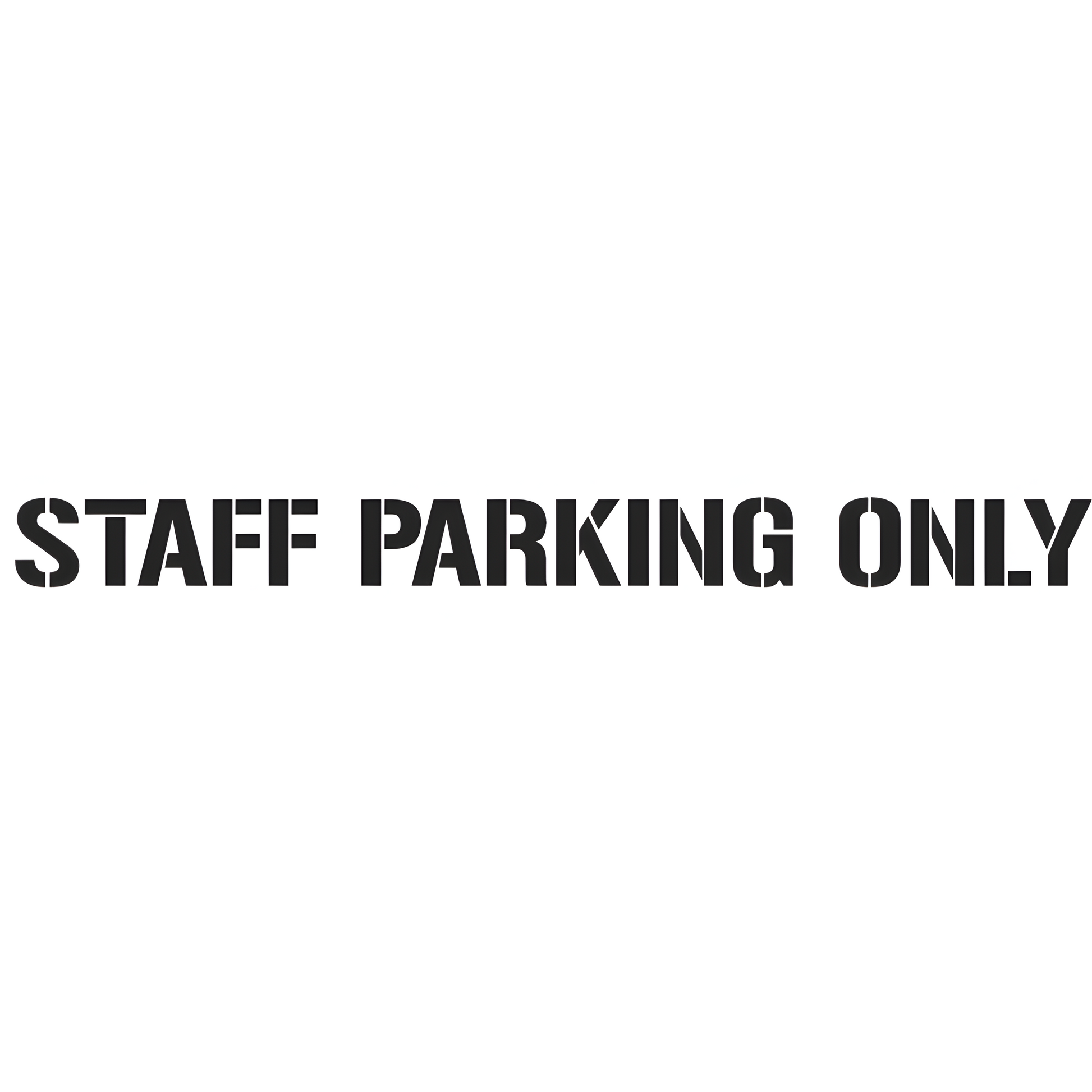 Staff parking Stencil 3.5 kg 1.5 mm Poly