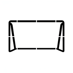 Soccer Goal Stencil 3.5 kg 1.5 mm Poly