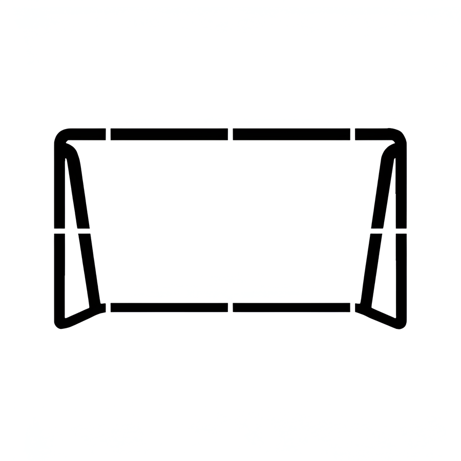 Soccer Goal Stencil 3.5 kg 1.5 mm Poly