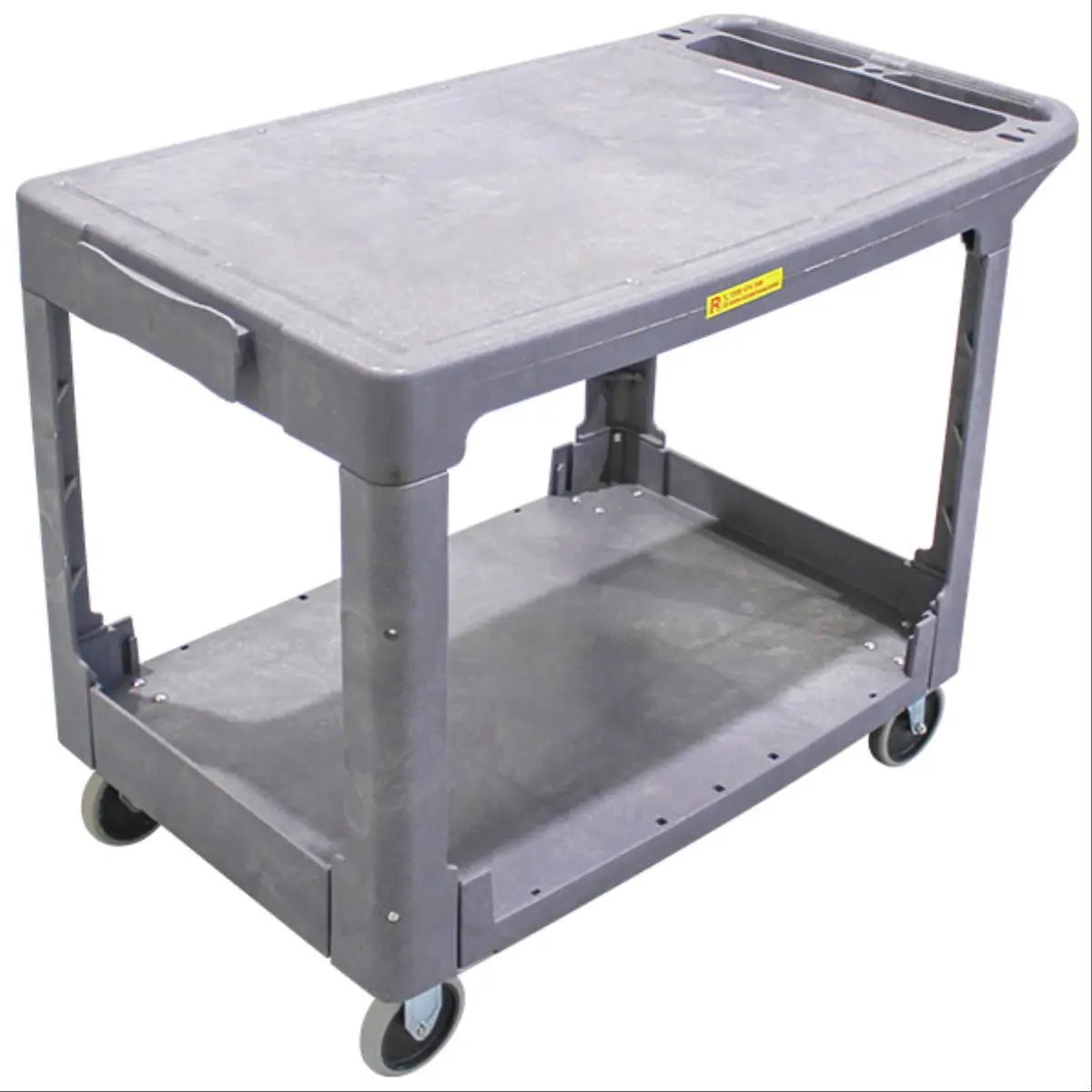 250kg 2 Shelf Flat Deck Stock Picker Trolley 1110x640x825mm