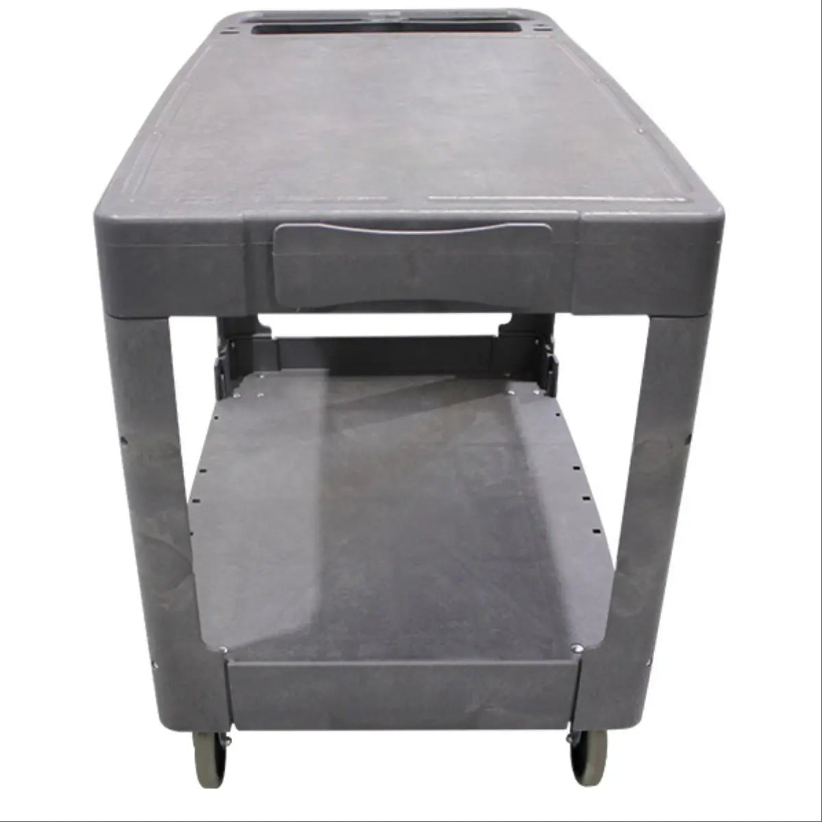 250kg 2 Shelf Flat Deck Stock Picker Trolley 1110x640x825mm
