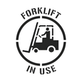 Forklift In Use Stencil 1.75 kg 1.5 mm Poly