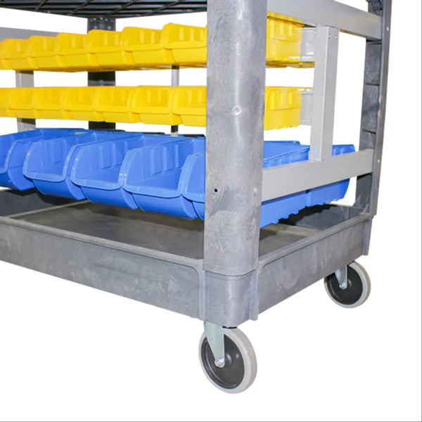 250kg 2 Shelf Warehouse Order Picker Trolley
