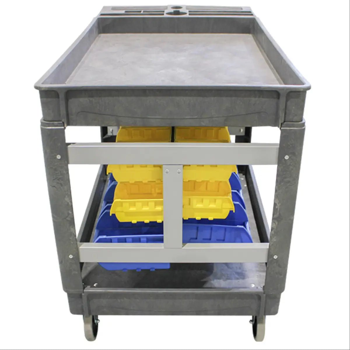 250kg 2 Shelf Warehouse Order Picker Trolley