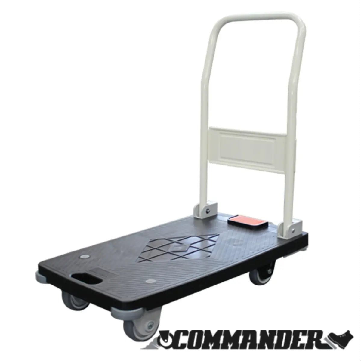 Commander 800 x 430mm Platform Trolley with Foot Operated Brake