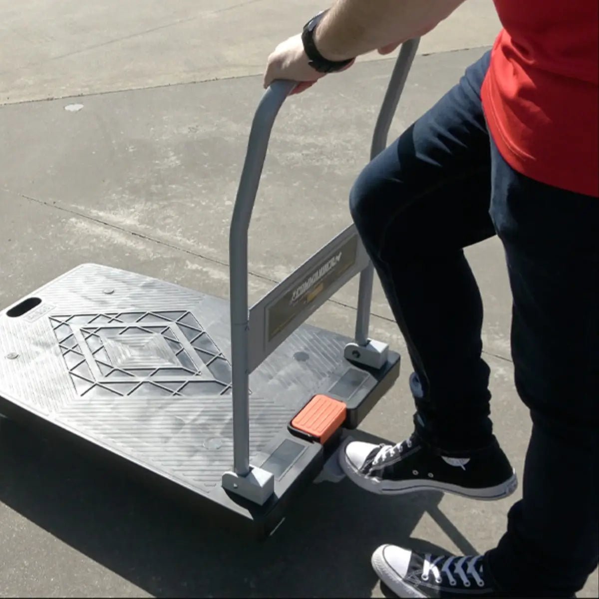 Commander 800 x 430mm Platform Trolley with Foot Operated Brake