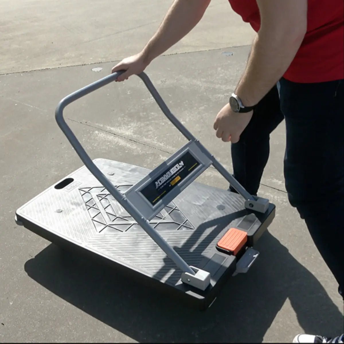 Commander 800 x 430mm Platform Trolley with Foot Operated Brake