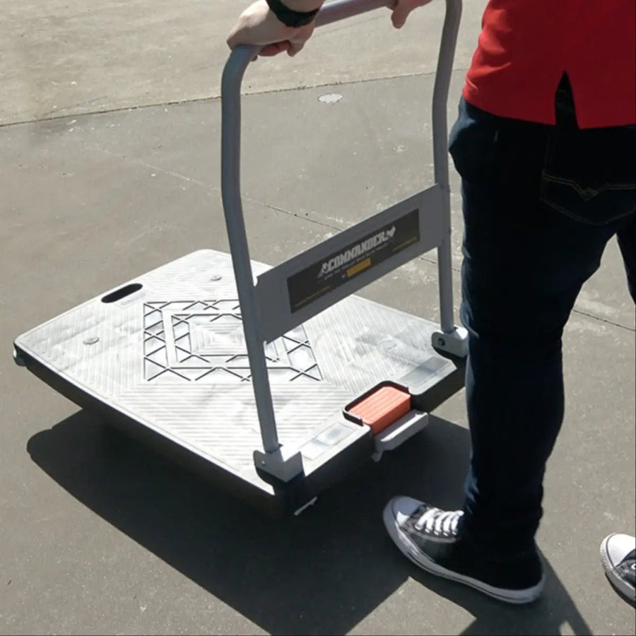 Commander 800 x 430mm Platform Trolley with Foot Operated Brake
