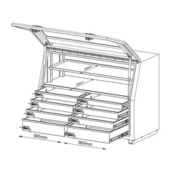 950H Series – Steel 8 Drawer Minebox