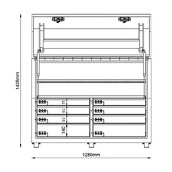 950H Series – Steel 8 Drawer Minebox