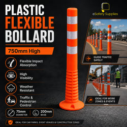 Plastic Flexible Bollard (750mm High) - Flexible Bollards