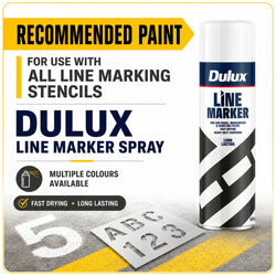 Recommended paint for line marking stencils