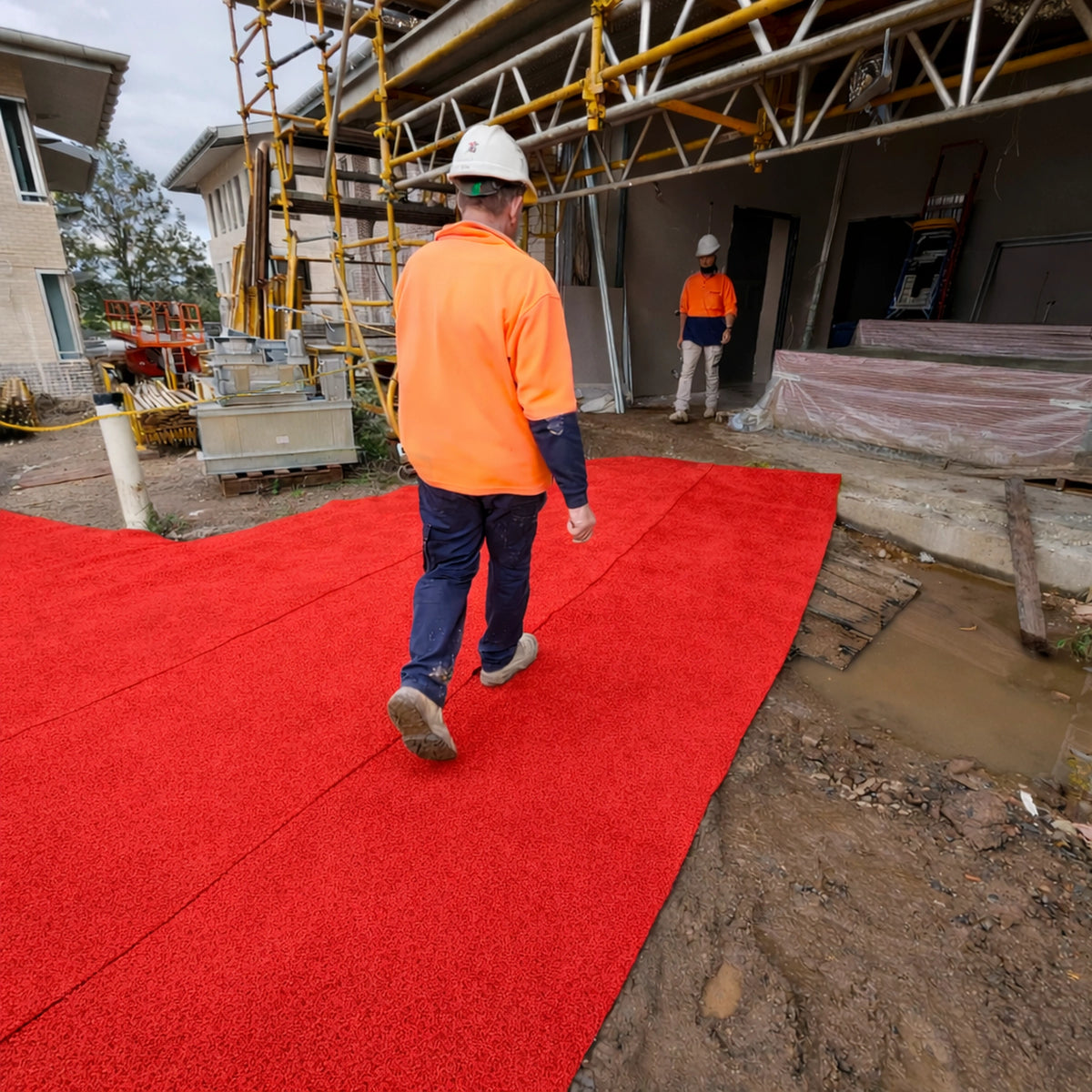 Construction Site Mat – Red - 1.2m x 10m
