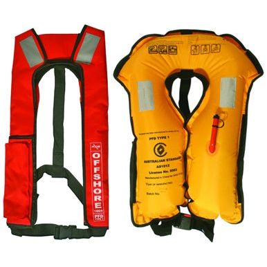 Axis Offshore Manual Inflatable Adult Life Jacket, 150N Buoyancy
