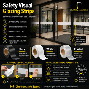 Safety Visual Glazing Strip - Frosted - Safety Visual Glazing Strips