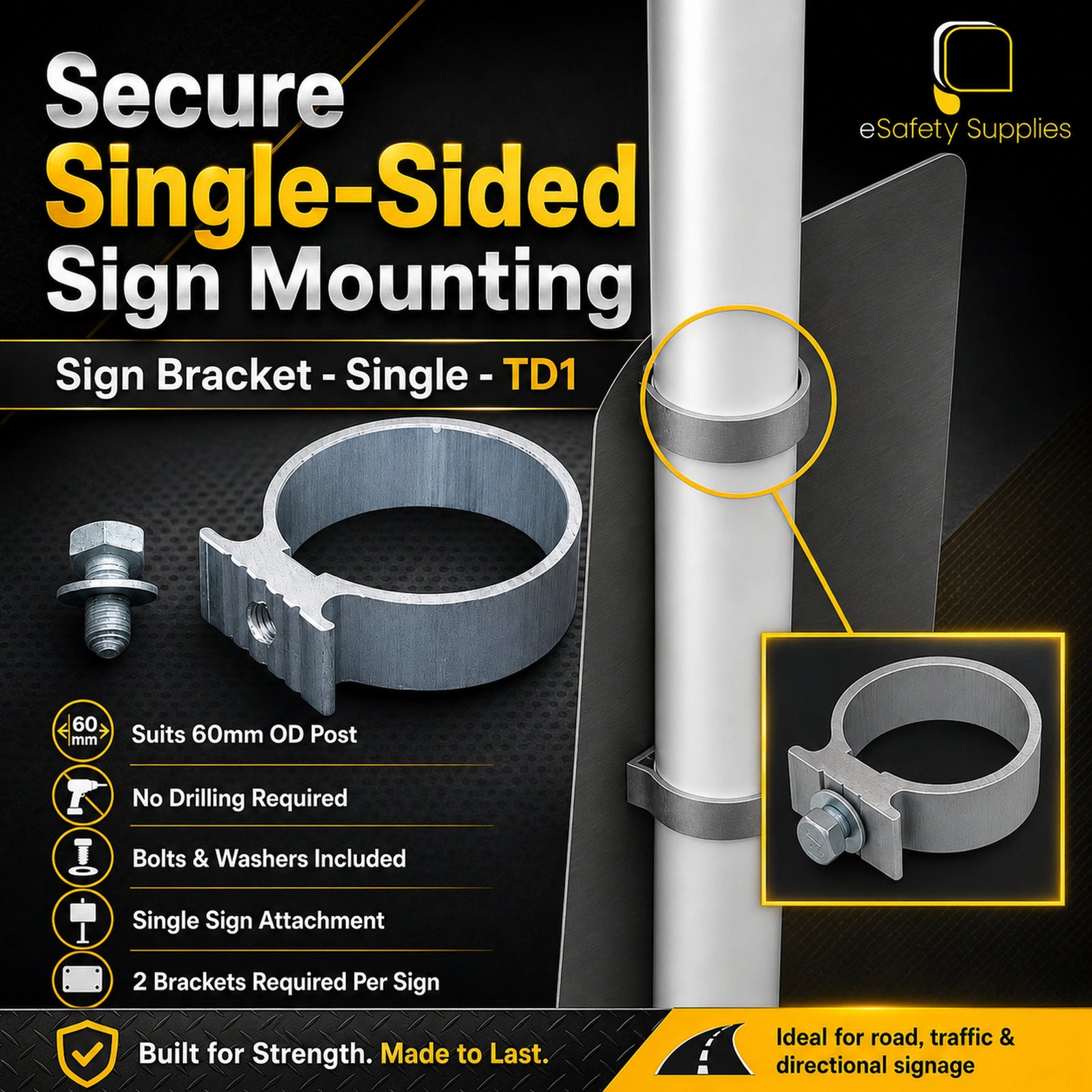 Sign Bracket - Single - TD1