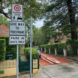 10km Shared Zone Sign - 450x750mm | R4-4