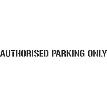 Authorised Parking Stencil 3.5 kg 1.5 mm Poly