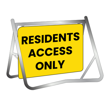 Swing Stand & Sign - Residents Access Only - 900x600mm