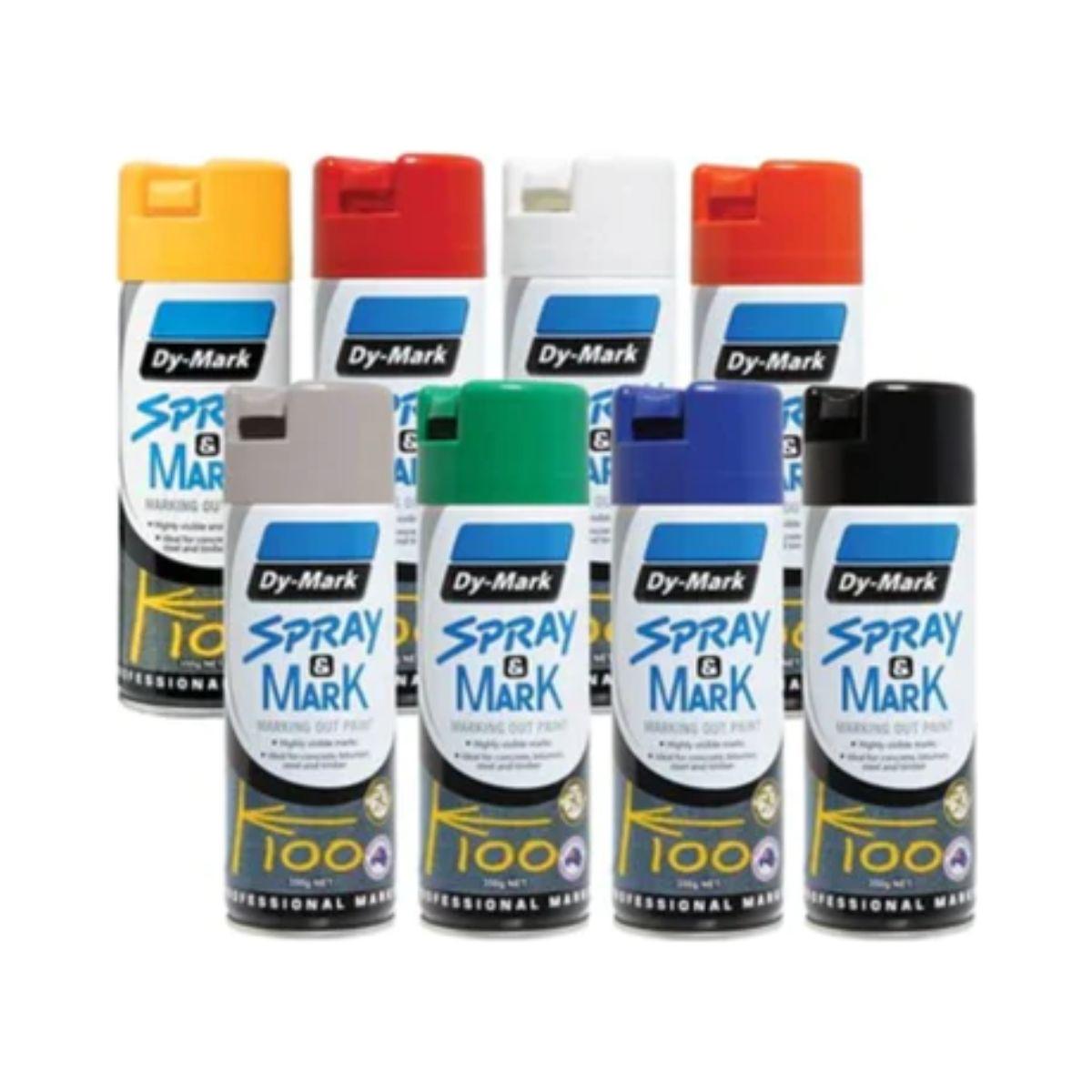 Spray & Mark Paint - 350g 1.225 kg Color Black SP-BL-350