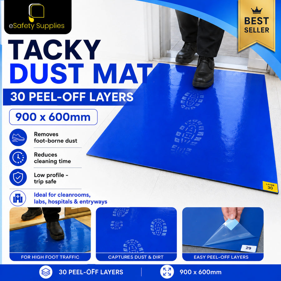 Tacky Dust Mat 30 Layers Each Mat – 900 X 600mm