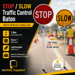 Stop/Slow Traffic Control Batton | Lollipop Sign