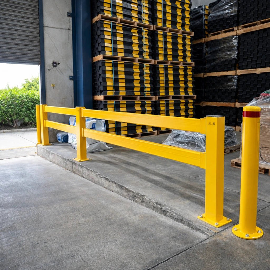 Post Barrier Rackings Unleashed Pedestrian Barrier - End Post – eSafety Supplies