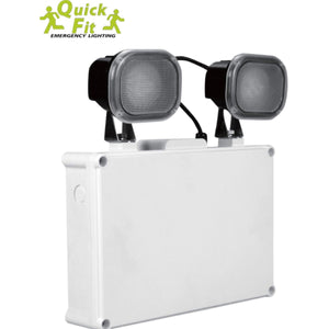 IP65 LED Twin Spot Emergency Light - Weatherproof - LED Emergency Lighting